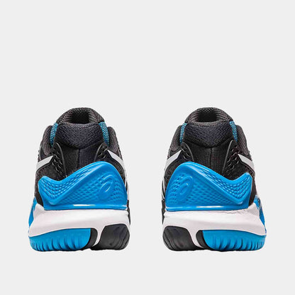 Rear view of the Men's Asics Gel-Resolution 9 Tennis Shoes.