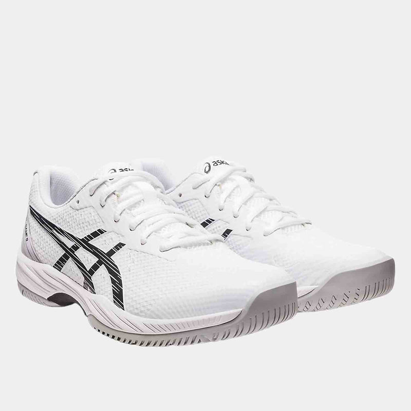 Front view of the Men's Asics Gel-Game 9 Tennis Shoes.
