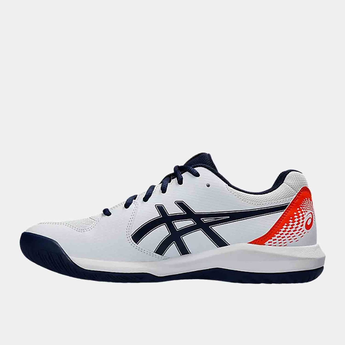 Side medial view of Men's Asics Gel-Dedicate 8.