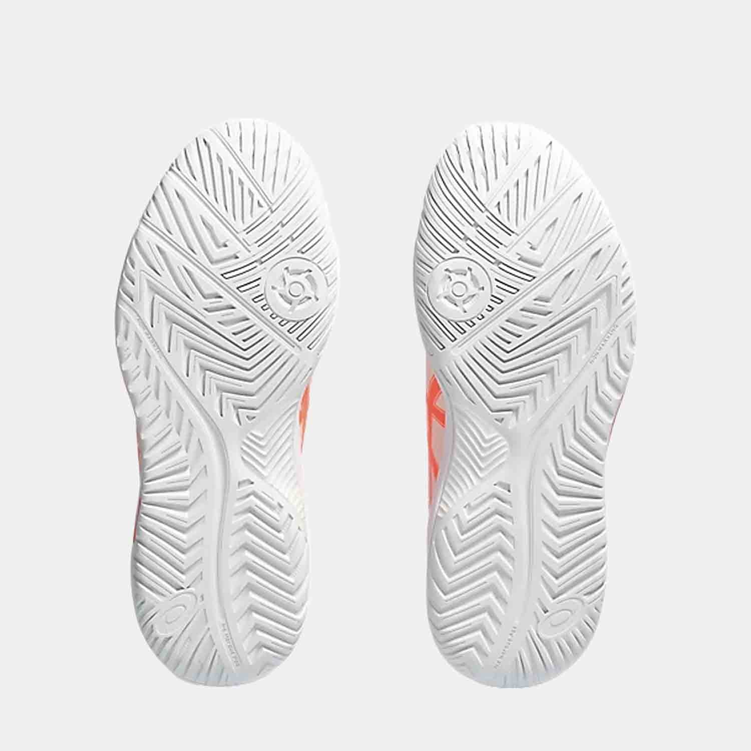 Bottom view of Women's Asics Gel-Dedicate 8.