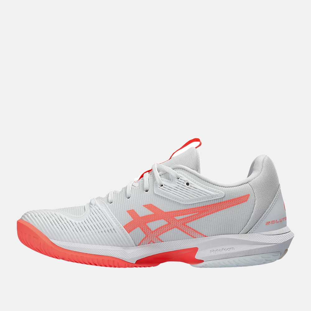 Side medial view of the Asics Women's Solution Speed FF 3 Tennis Shoes.