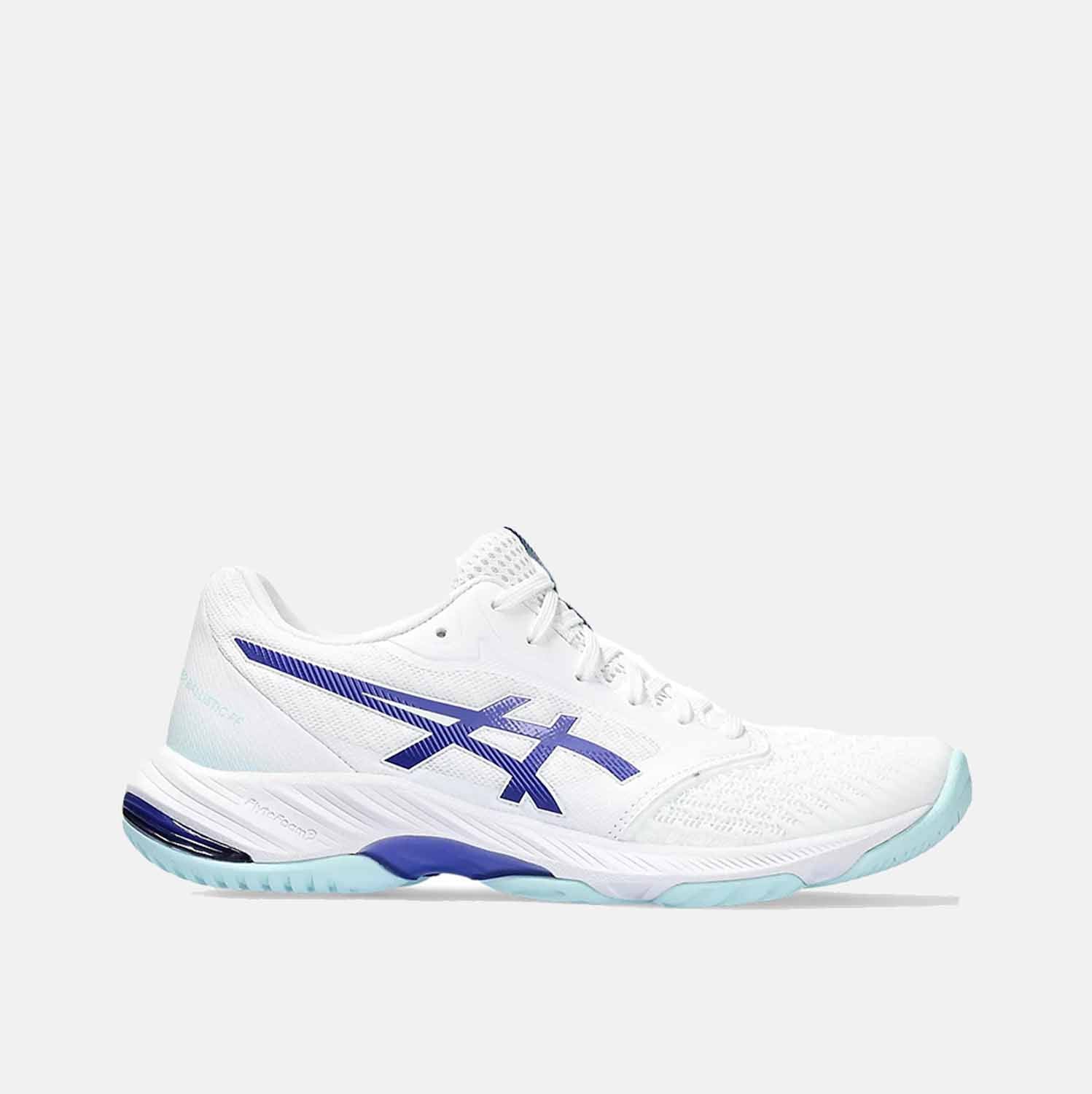 Side view of Women's Asics Netburner Ballistic FF 3.
