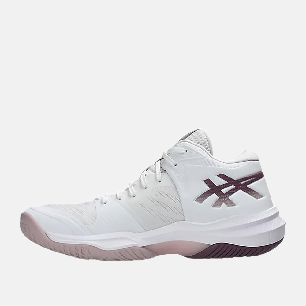 Side medial view of the Asics Women's Sky Elite FF MT 3 Volleyball Shoes.