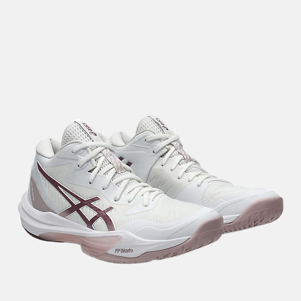 Front view of the Asics Women's Sky Elite FF MT 3 Volleyball Shoes.