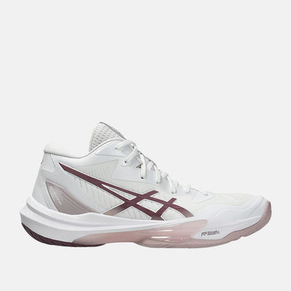 Side view of the Asics Women's Sky Elite FF MT 3 Volleyball Shoes.