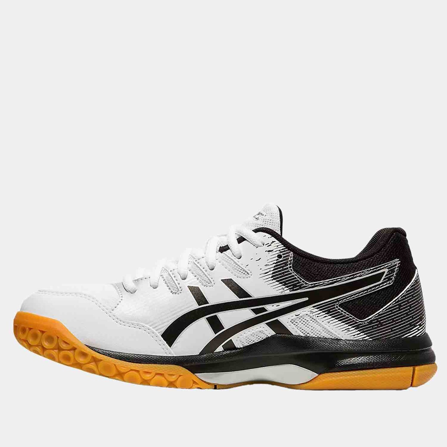 Side medial view of Women's Asics Gel-Rocket 9.