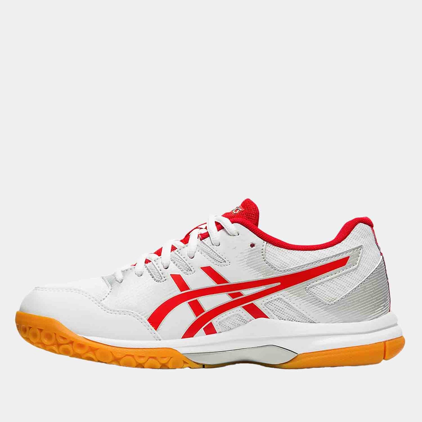 Side medial view of Women's Asics Gel-Rocket 9.