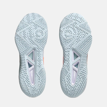 Bottom view of the Asics Women's Gel-Tactic 12 Volleyball Shoes.