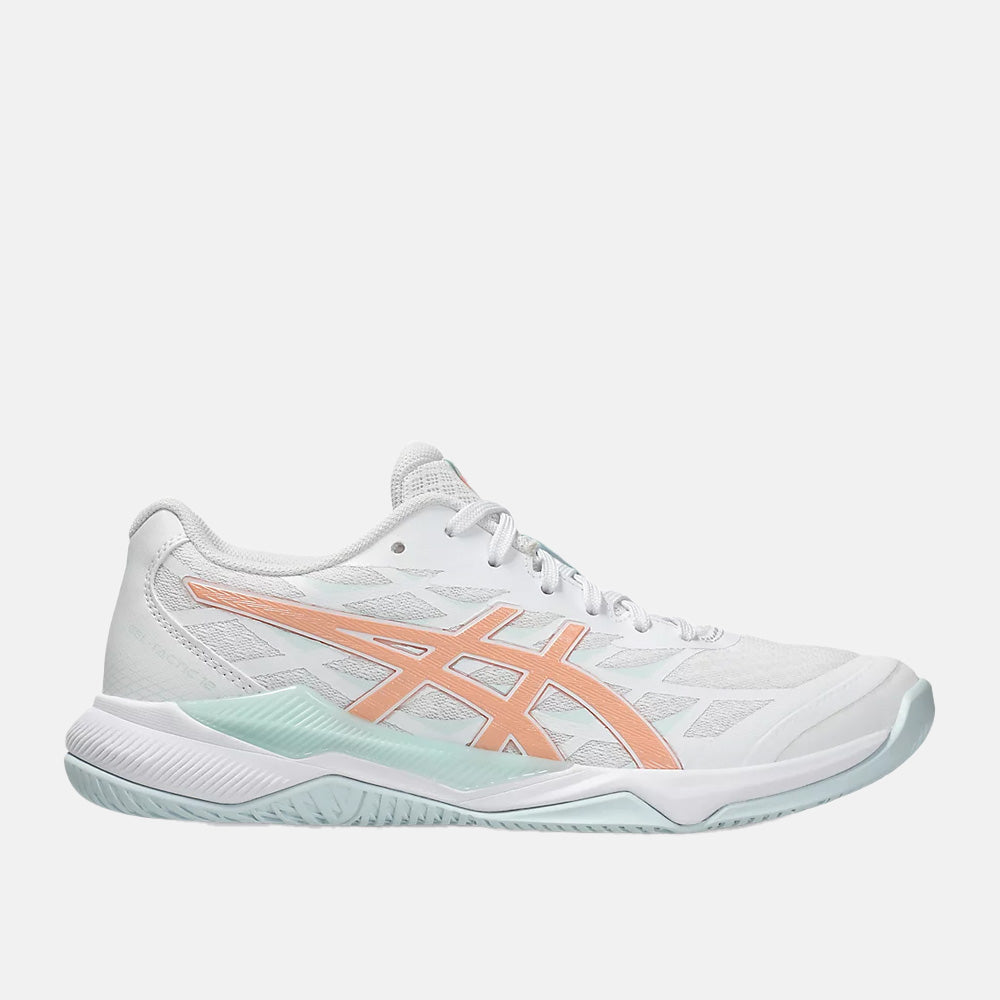 Side view of the Asics Women's Gel-Tactic 12 Volleyball Shoes.