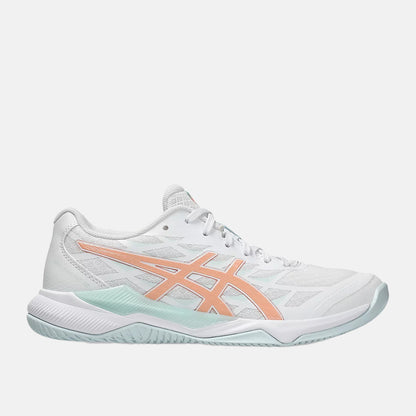 Side view of the Asics Women's Gel-Tactic 12 Volleyball Shoes.