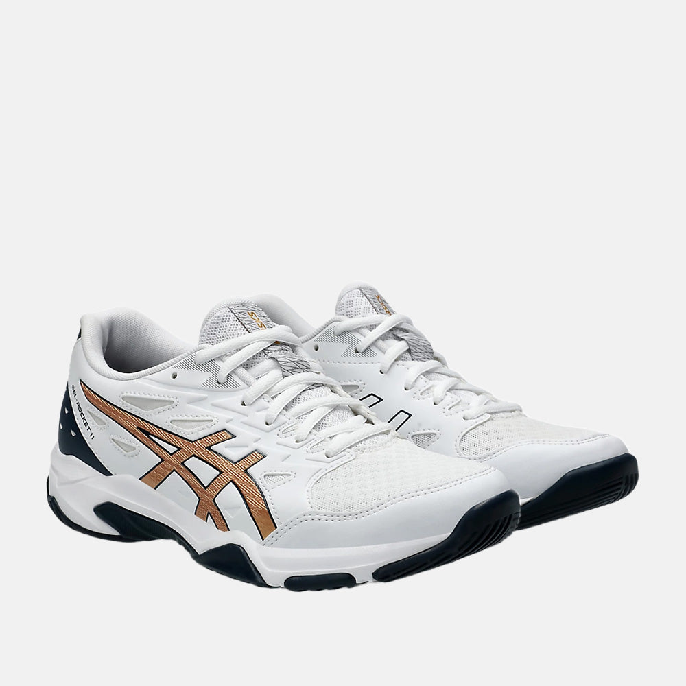 Front view of the Asics Women's Gel-Rocket 11 Volleyball Shoes.