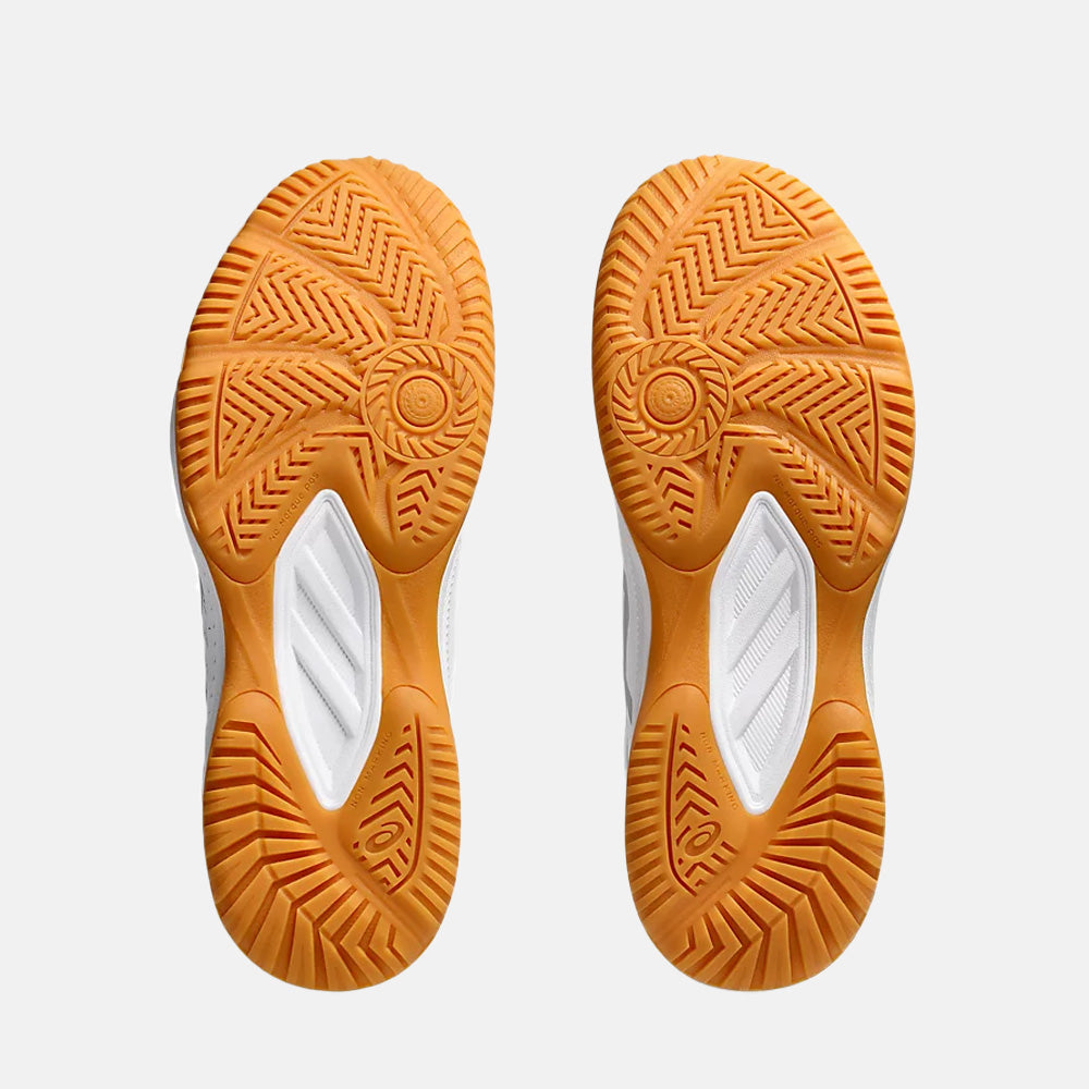 Bottom view of the Asics Women's Upcourt 6 Volleyball Shoes.