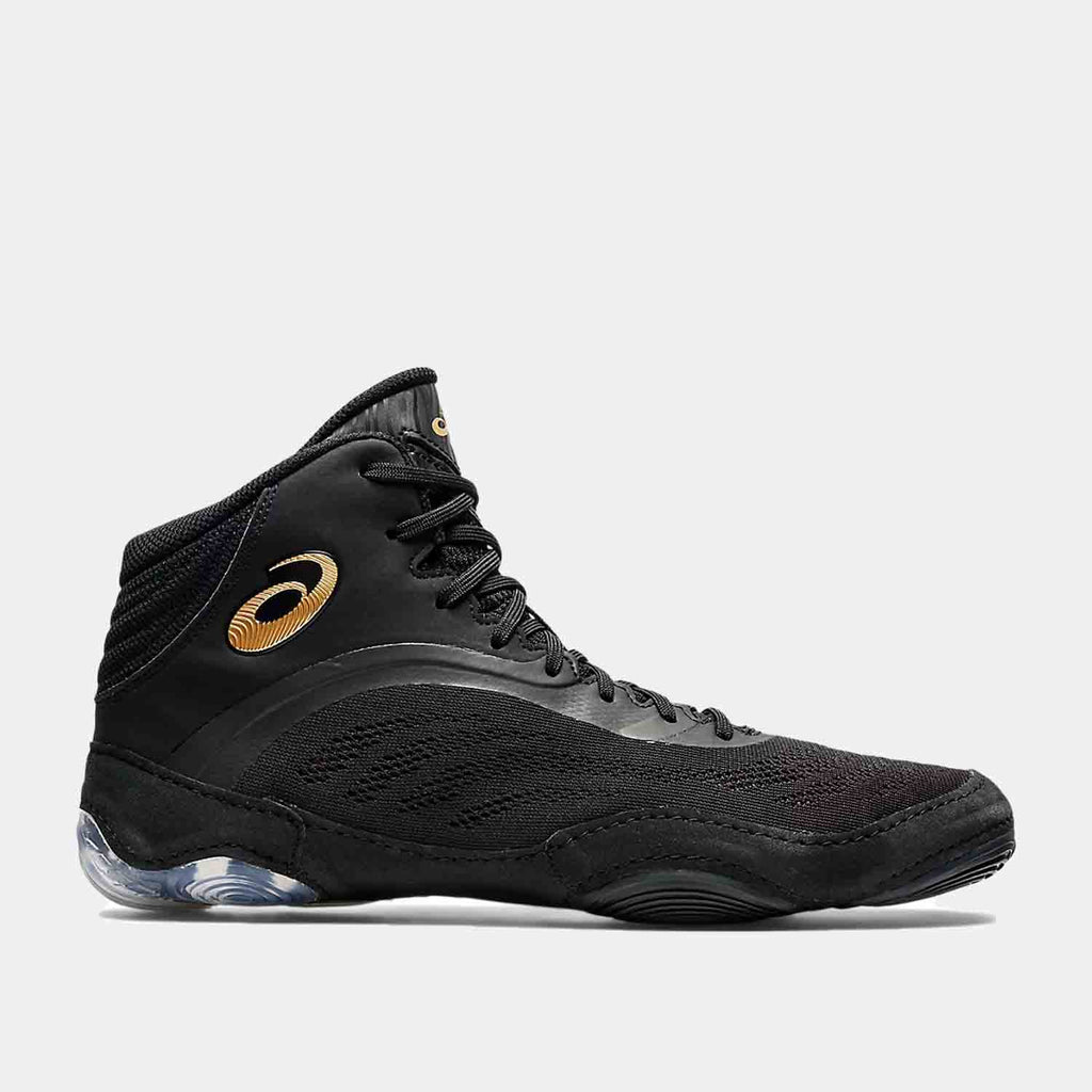 ASICS WRESTLING メンズ シューズ ブラック Asics Men's Split Elite 'Black Pure Gold' Wrestling Shoes