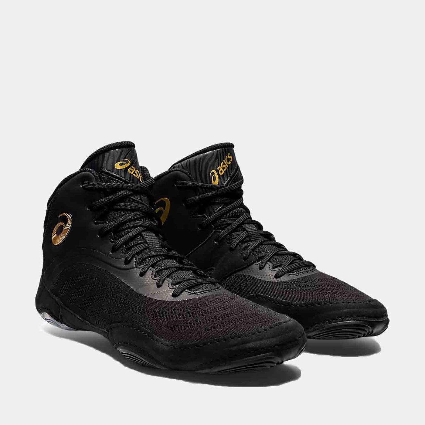 Asics Men's Split Elite 'Black Pure Gold' Wrestling Shoes