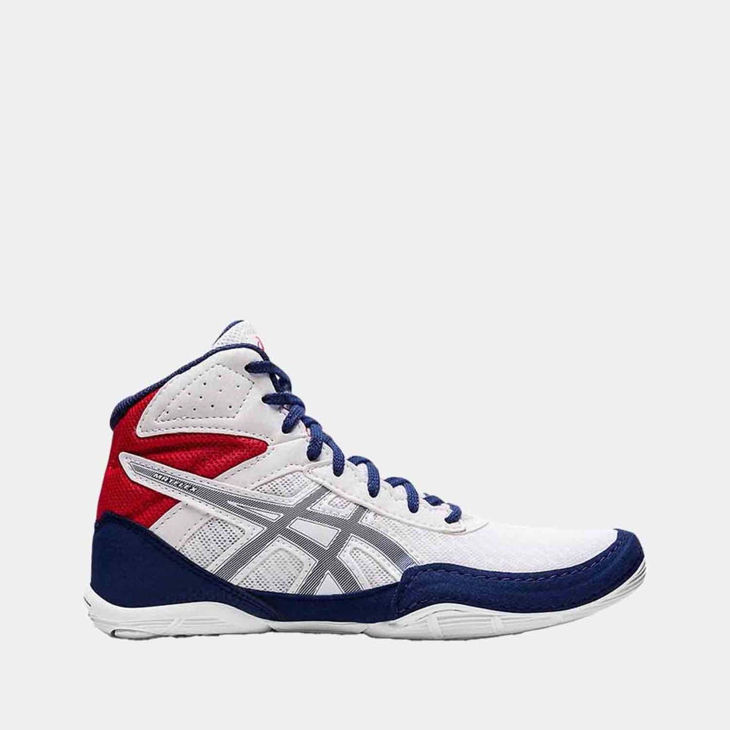 Side view of Asics Kids Matflex 6 Wrestling Shoes.
