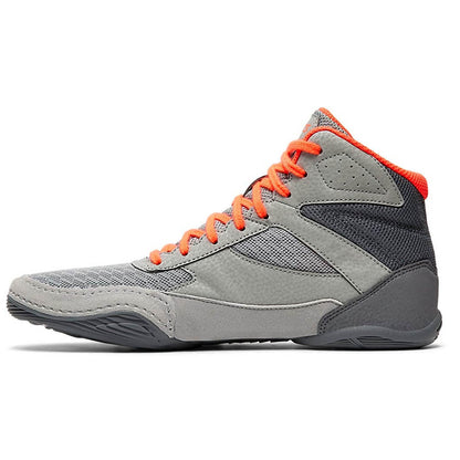 Side medial view of Asics Kids' Matflex 6 Wrestling Shoes.
