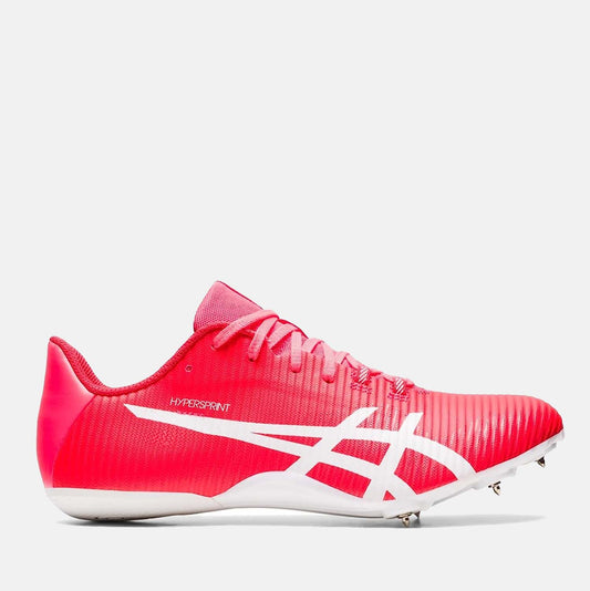 Side of view of Asics Hypersprint 8 Sprint Spikes.