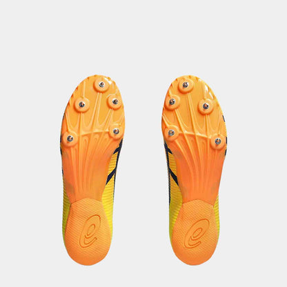 Bottom view of Asics Hypersprint 8 Sprint Spikes.
