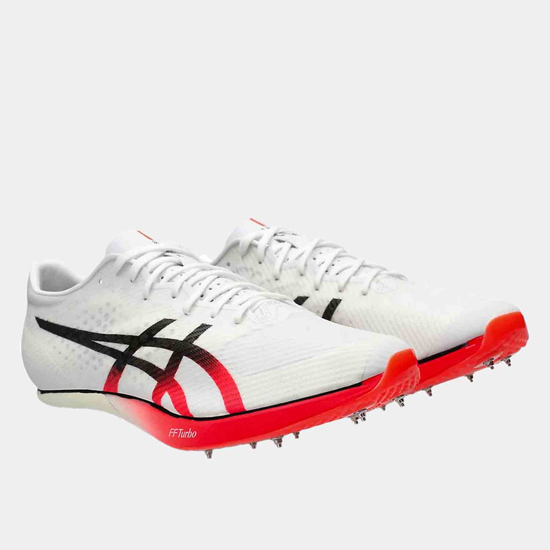 Front view of Asics Metaspeed Sprint Spikes.