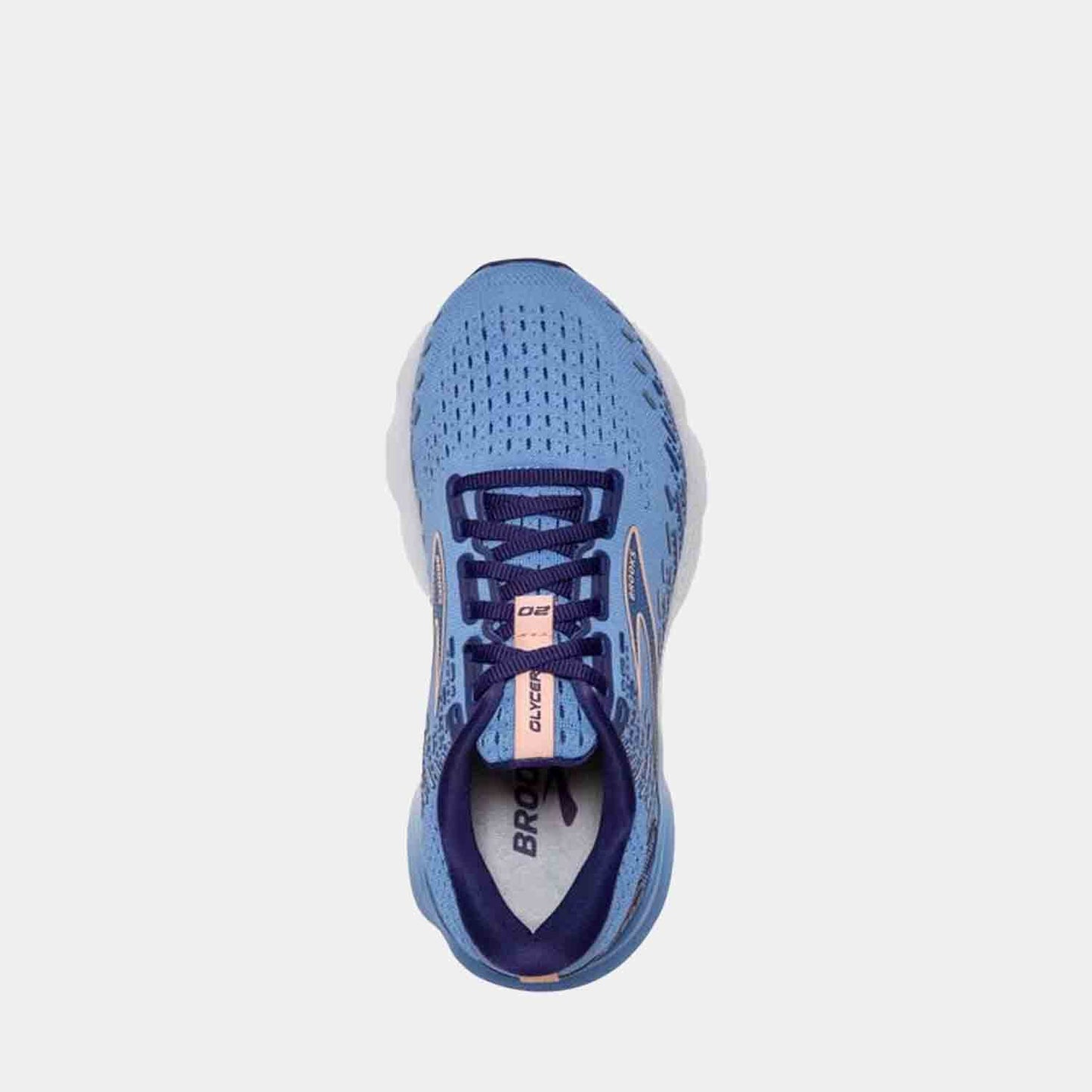 Top view of Women's Brooks Glycerin 20 Running Shoes.