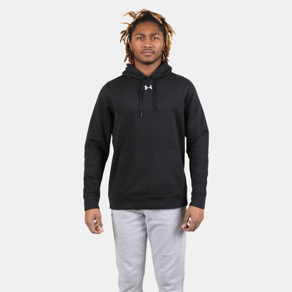 Front view of the Men's Under Armour Hustle Fleece Hoodie.