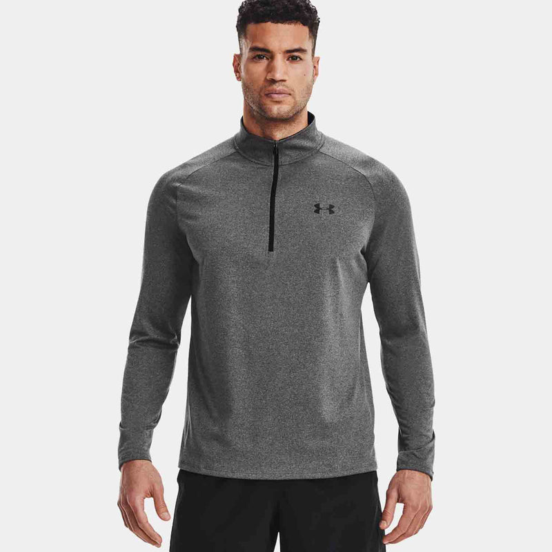 Front view of the Men's Under Armour Tech ½ Zip Long Sleeve.
