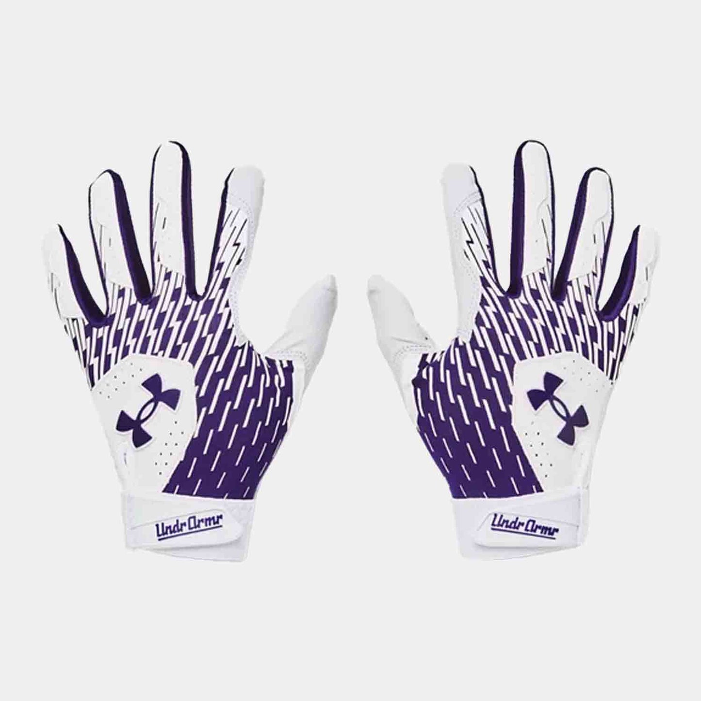 Front view of the Kids' Under Armour Clean Up Batting Gloves.