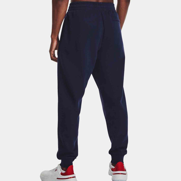 Rear view of the Men's Under Armour Rival Fleece Joggers.