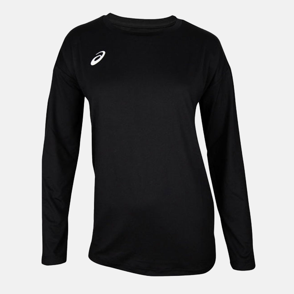 Front view of the Asics Women's Warm Up Long Sleeve Top.