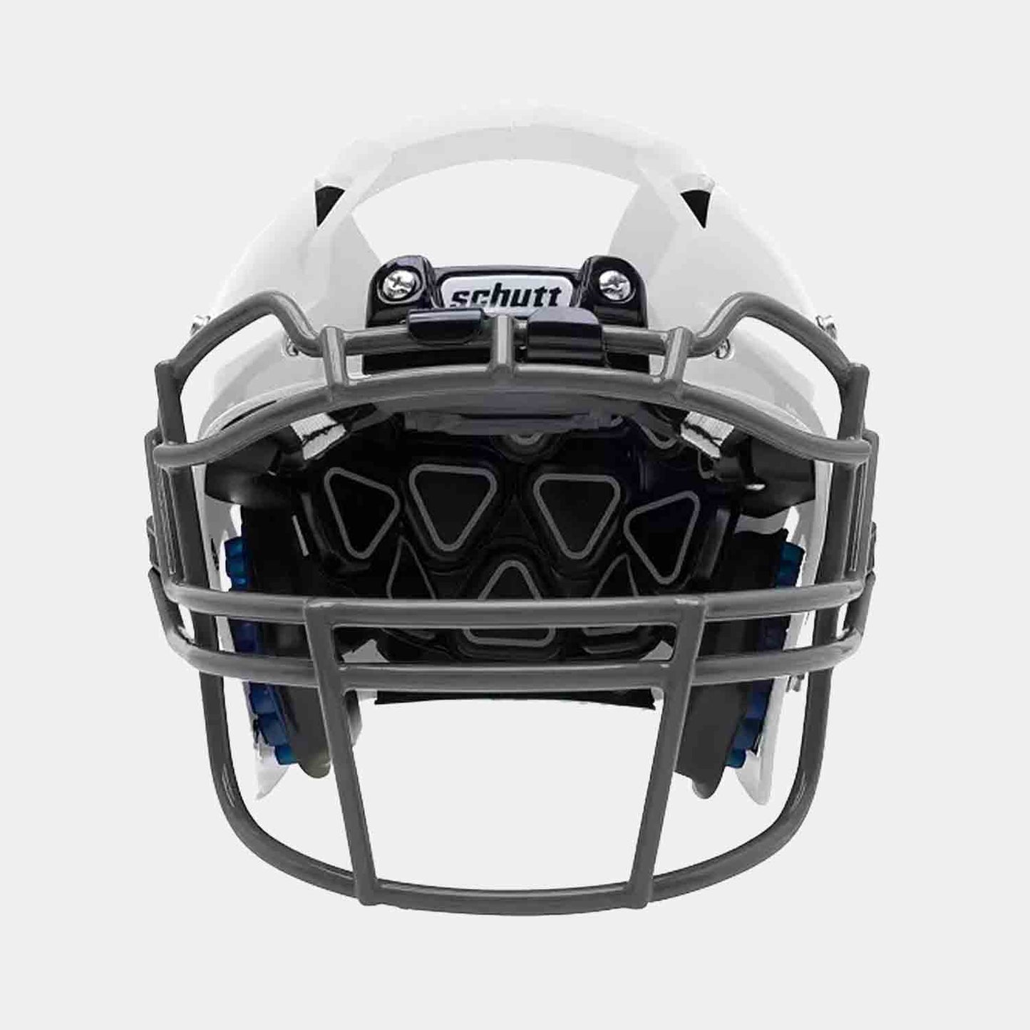 Front view of Schutt A11 Youth Football Helmet.