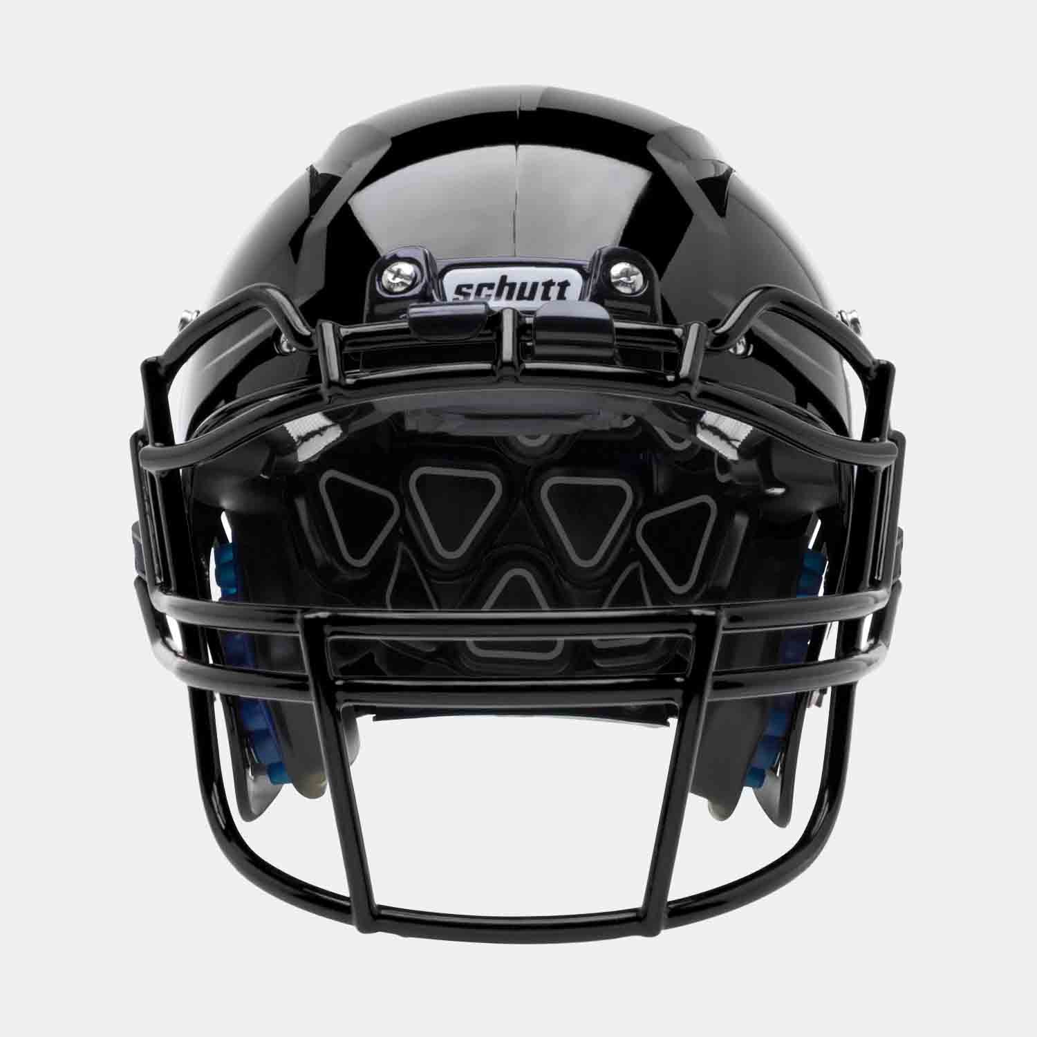Front view of Schutt A11 Youth Football Helmet.