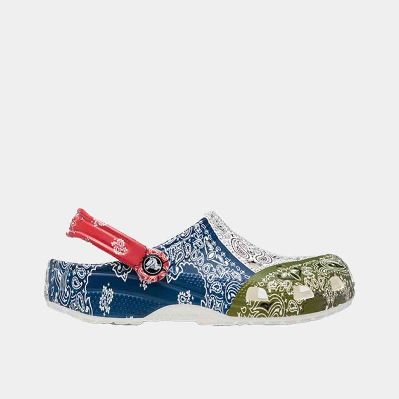 Crocs Classic Clogs Bandana 'White Red Blue Green'