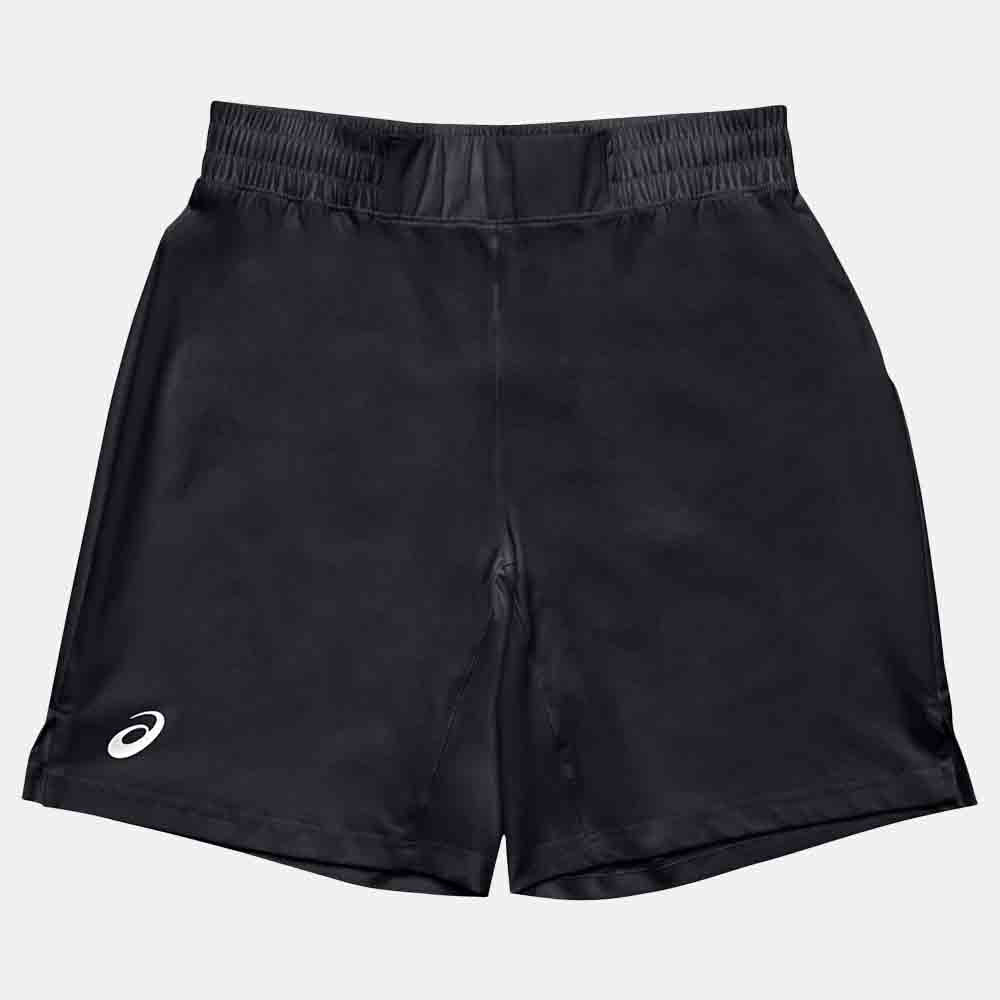 Front view of the Asics Men's Wrestling Shorts - Black.