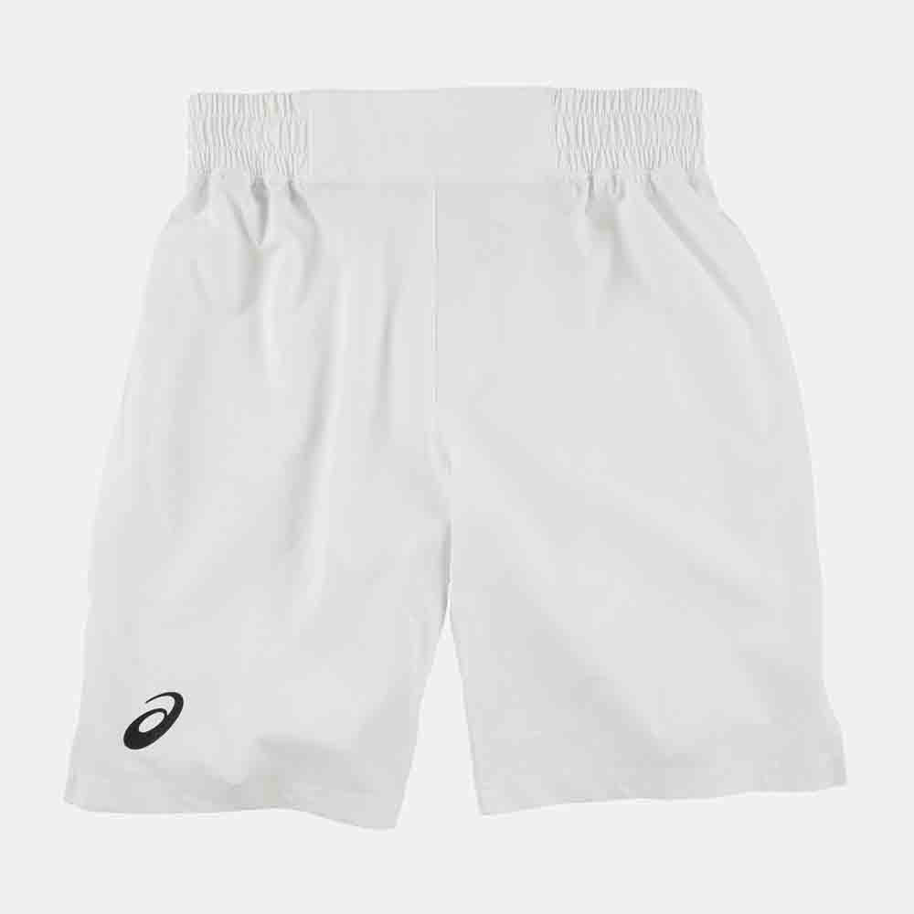 Front view of the Asics Men's Wrestling Shorts - White.