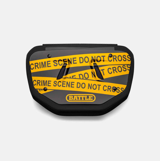 Battle Sports Adult "Crime Scene" Chrome Football Back Plate - SV SPORTS