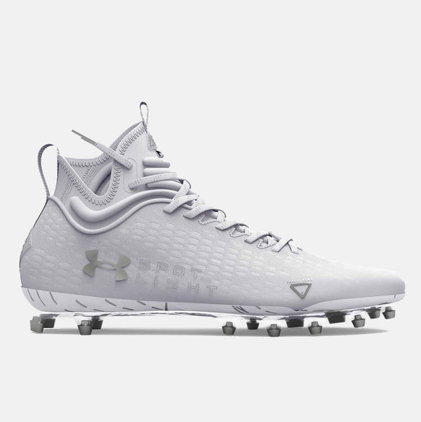 Side view of Under Armour Spotlight Lux MC 2.0 Football Cleats.