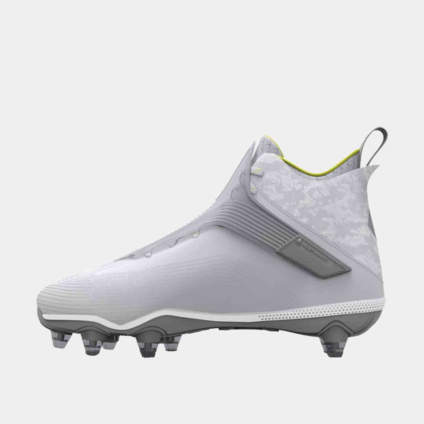 Side medial view of the Men's UA Highlight Hammer D Football Cleats.