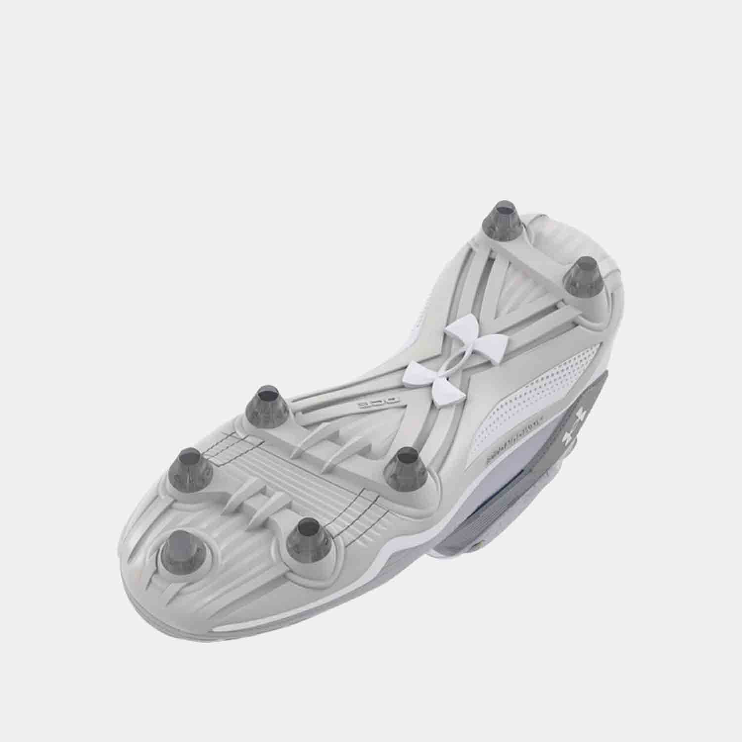 Bottom view of the Men's UA Highlight Hammer D Football Cleats.
