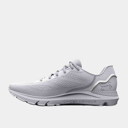 Side medial view of the Women's UA HOVR Sonic 6 Running Shoes.