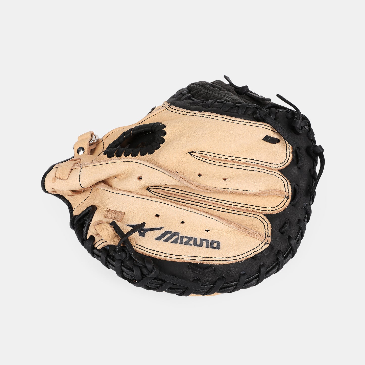 Side view of Mizuno GXC105 Prospect 32.5" Baseball Catchers Mitt.