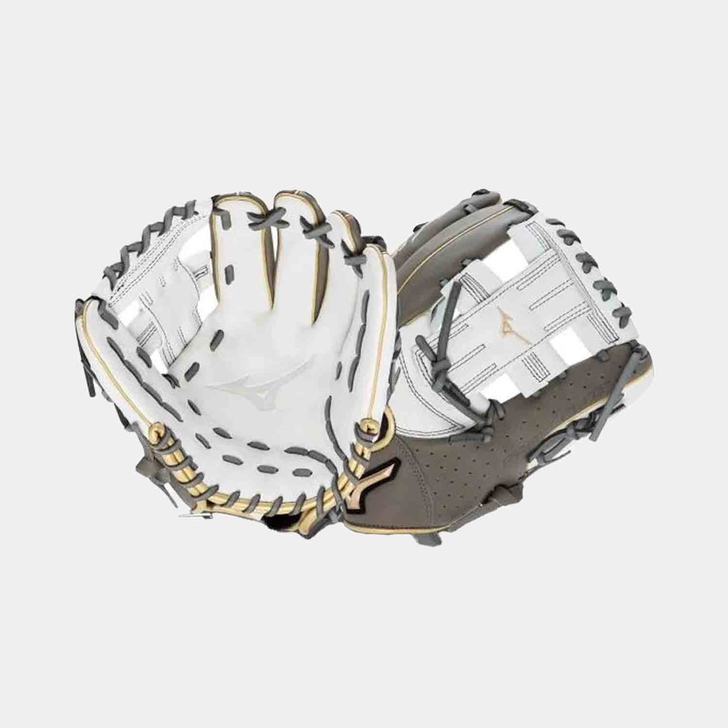 Front palm and rear view of Prime Elite GPE1151 11.5" Infield Baseball Glove.