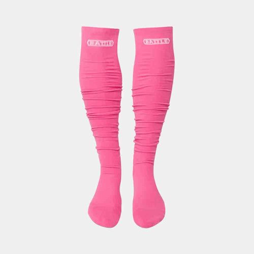 Battle Youth Pink Long Football Socks - Main Image