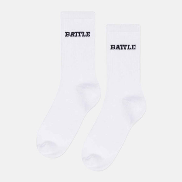 Adult Battle Premium Crew Socks, White
