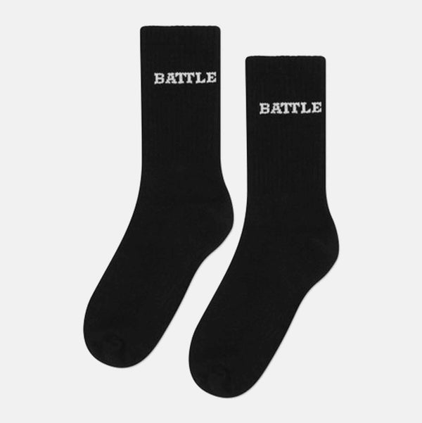 Adult Battle Premium Crew Socks, Black - SV SPORTS