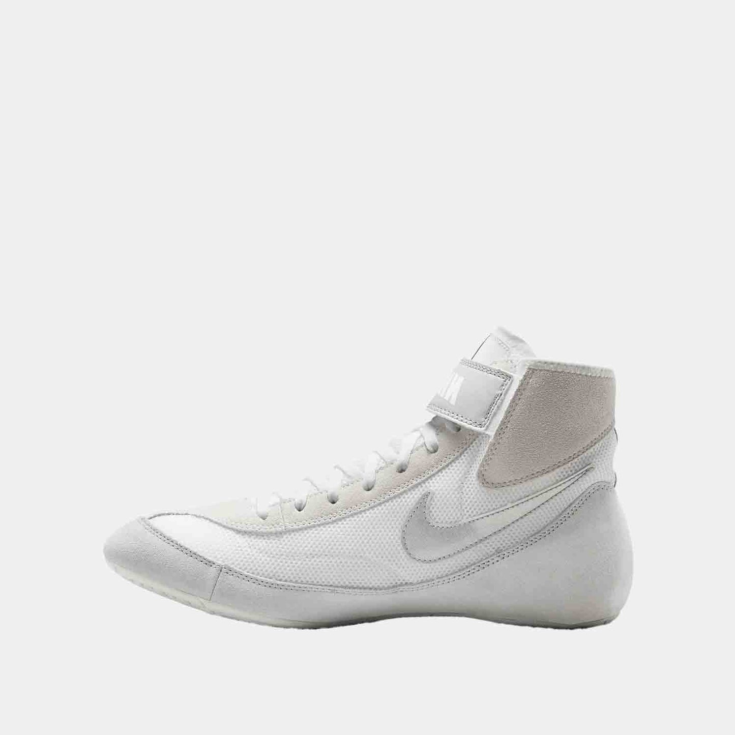 Side medial view of the Nike SpeedSweep 7 Wrestling Shoes.