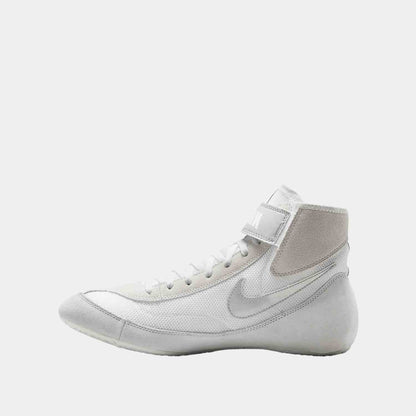 Side medial view of the Nike SpeedSweep 7 Wrestling Shoes.