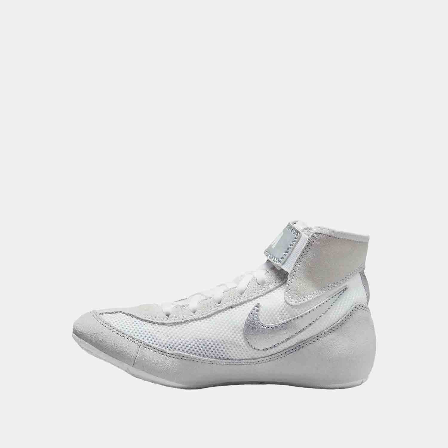 Side medial view of Kid's Nike SpeedSweep 7 Wrestling Shoes.