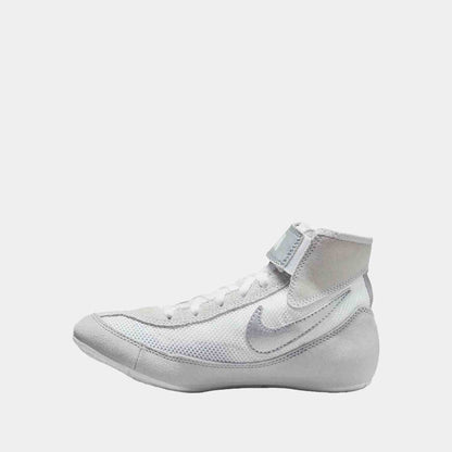 Side medial view of Kid's Nike SpeedSweep 7 Wrestling Shoes.