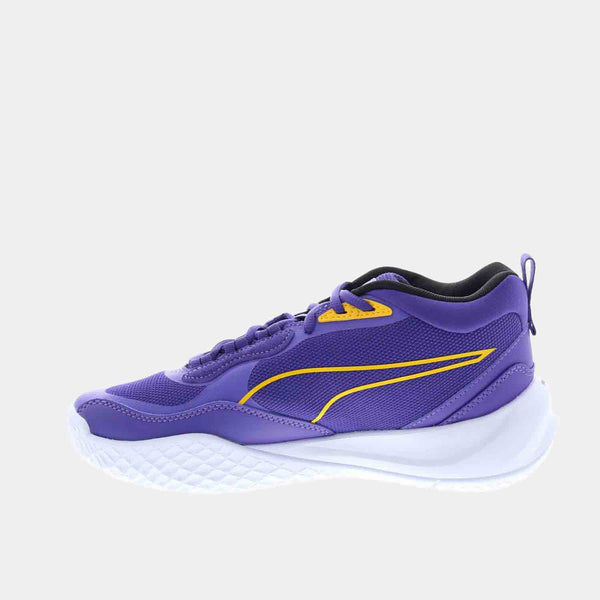 Side medial view of Men's Puma Playmaker Pro Basketball Shoes.