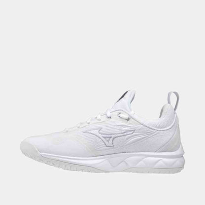 Side medial view of the Women's Mizuno Wave Luminous 2 Volleyball Shoes.